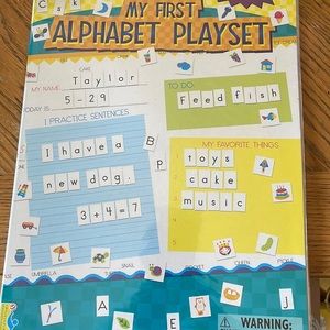 My First Alphabet Magnetic Playset NEW